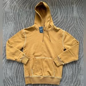 J. Crew Garment-dyed waffle-lined french terry hoodie XS